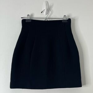 & Other Stories High Waist Black Skirt Sz 2